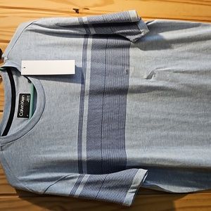 NWT Calvin Klein men's liquid touch t-shirt size L blue